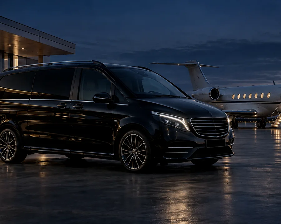Supporting illustration for private aviation chauffeur service in london